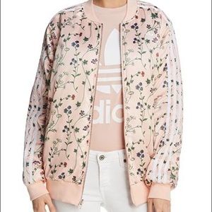 Adidas Reversible Floral Print Bomber Jacket